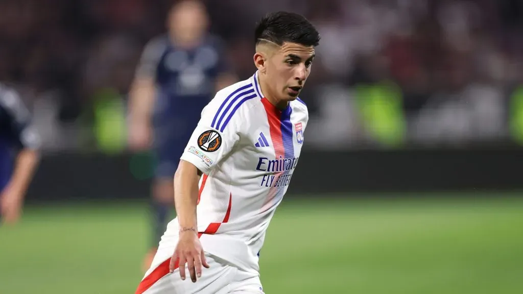 Thiago Almada jogou no Luon na Ligue 1 de 2024/25. Foto: Michael Steele/Getty Images