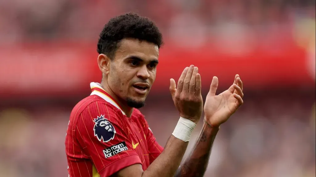 Luis Díaz, do Liverpool, muito perto do Bayern. Foto: Carl Recine/Getty Images