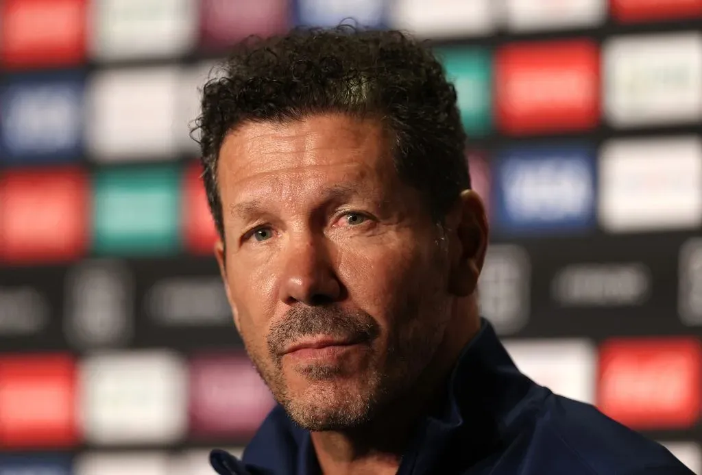 Diego Simeone, treinador do Atlético Madrid. Foto: Getty Images