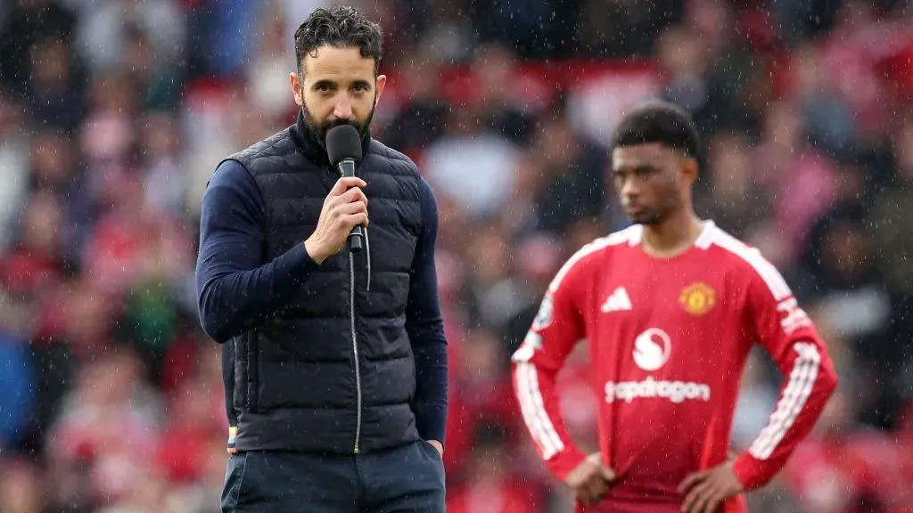 Ruben Amorim, treinador do Manchester United. Foto: Getty Images