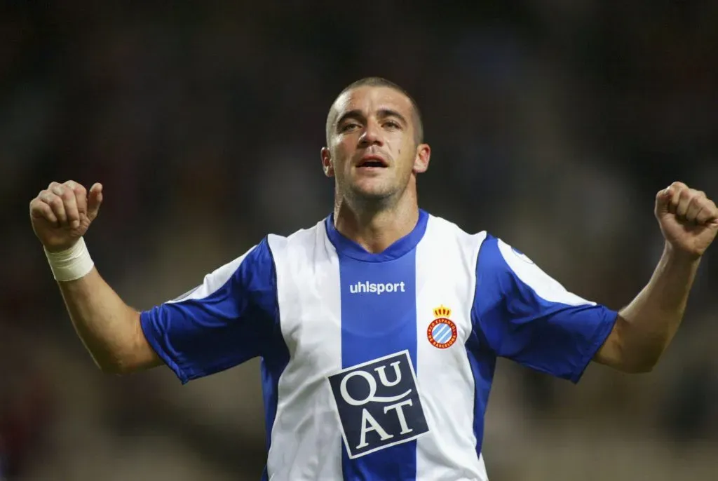 Walter Pandiani em ação pelo Espanyol. Foto: Getty Images
