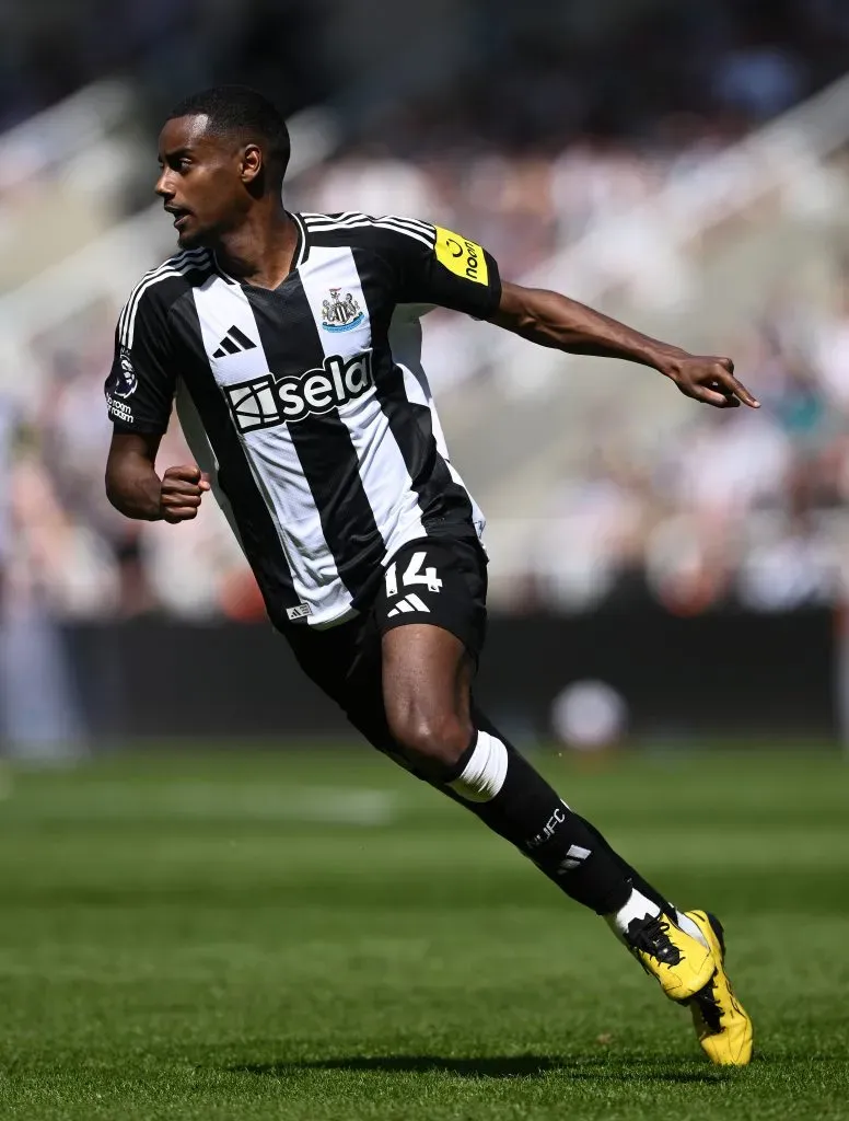 Alexander Isak em ação com a camisola do Newcastle. Foto: Stu Forster/Getty Images.