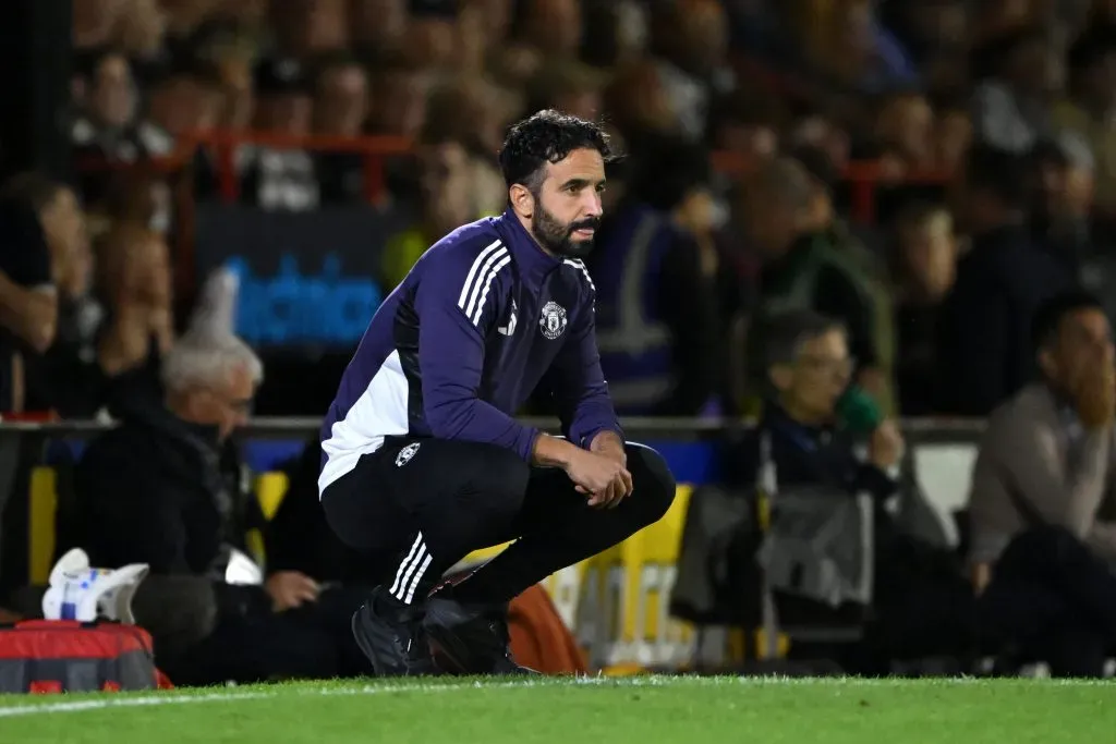 Ruben Amorim, treinador do Manchester United. Foto: Getty Images