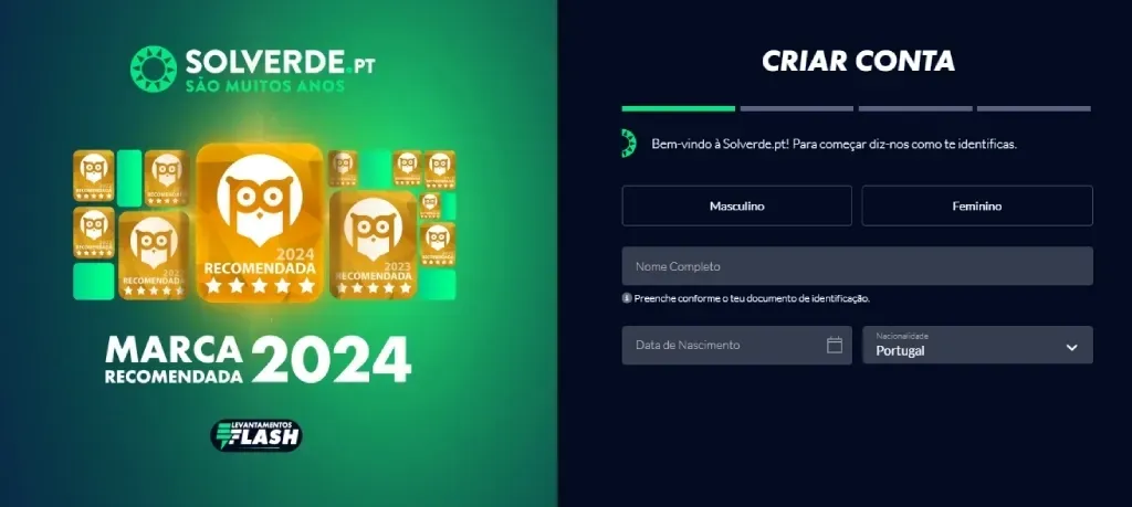 Como criar conta na Solverde: passo a passo