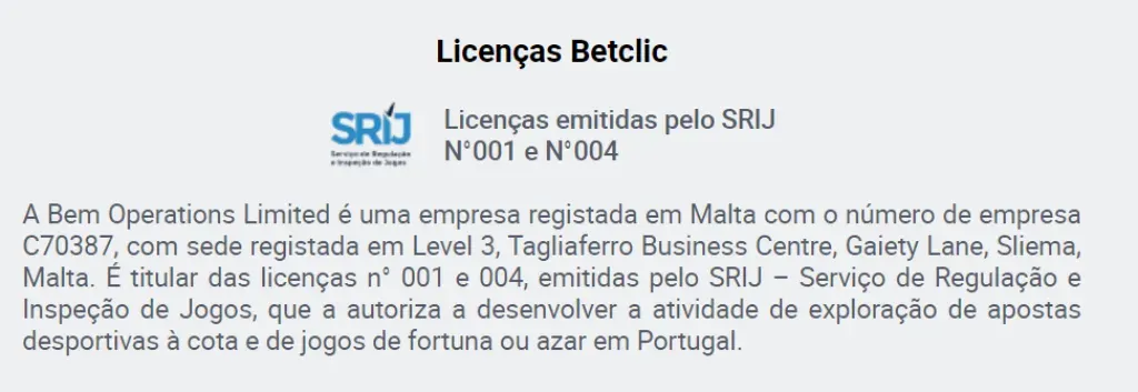 Betclic é legal em Portugal