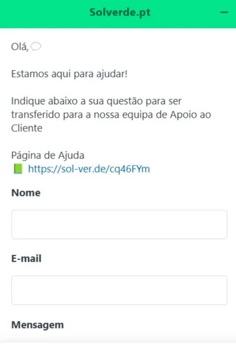 Como utilizar o chat ao vivo na Solverde
