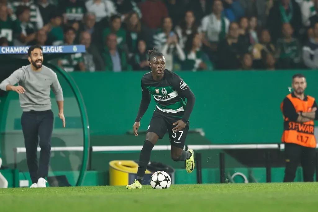 Quenda foi um dos destaques do Sporting contra o City. Foto: Imago.