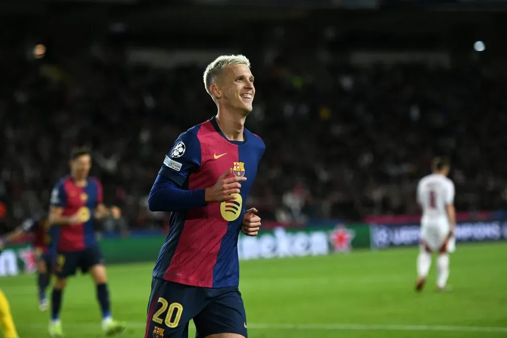 Dani Olmo apontou o segundo golo do Barcelona. Foto: Imago