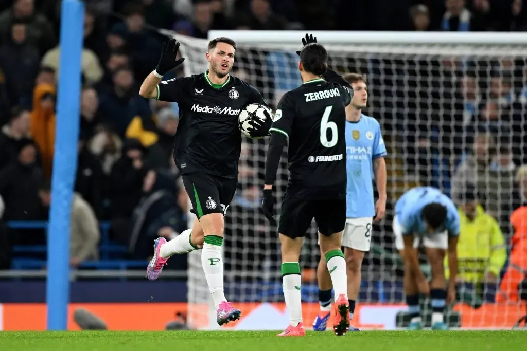 Feyenoord buscou um 0x3 ante o City. Foto: Imago