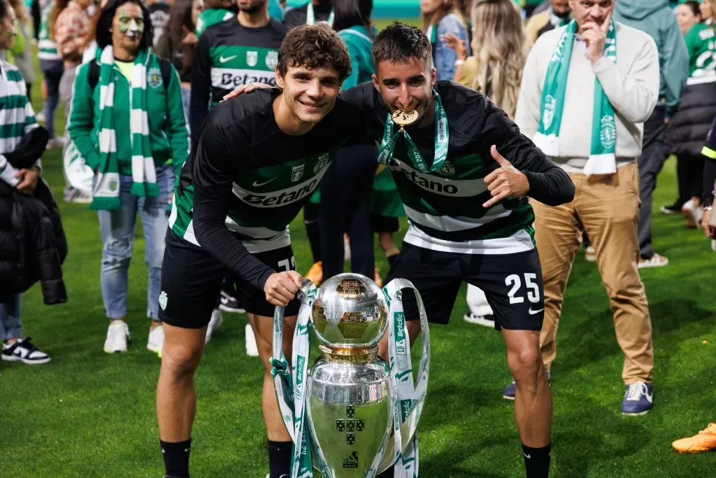 Eduardo Quaresma e Gonçalo Inácio: centrais são baixas no Sporting. Foto: Imago.