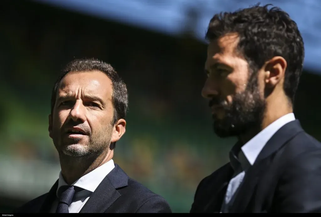 Frederico Varandas e Hugo Viana fazem mais uma “aposta” num treinador luso. Foto: Imago.