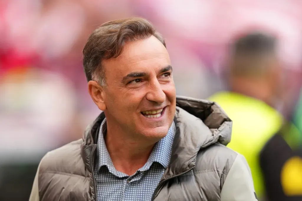 Carlos Carvalhal fez a antevisão do jogo, em conferência de imprensa. Foto: Getty Images.