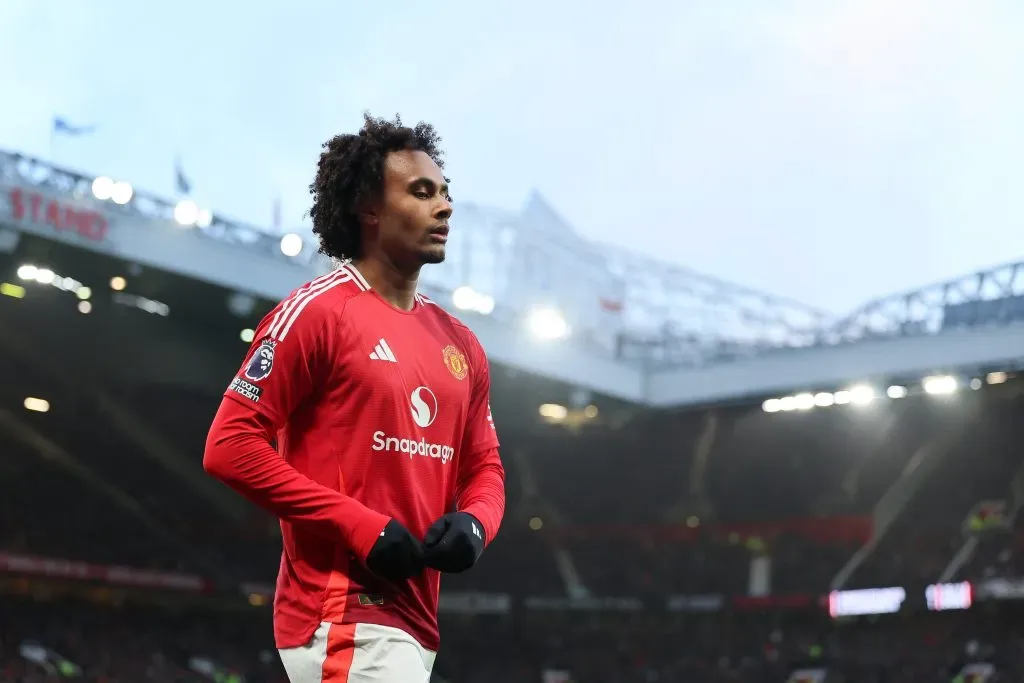 Joshua Zirkzee não convence no Manchester United. Foto: Matt McNulty/Getty Images