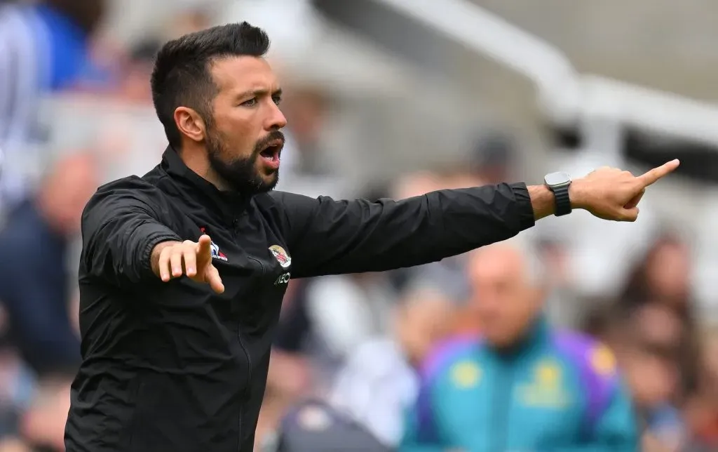 Francesco Farioli em seus tempos como técnico do Nice. Foto: Stu Forster/Getty Images.