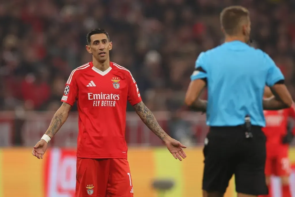 Ángel Di María destacou-se com dois golos na vitória do Benfica sobre o SC Braga. Foto: Getty Images