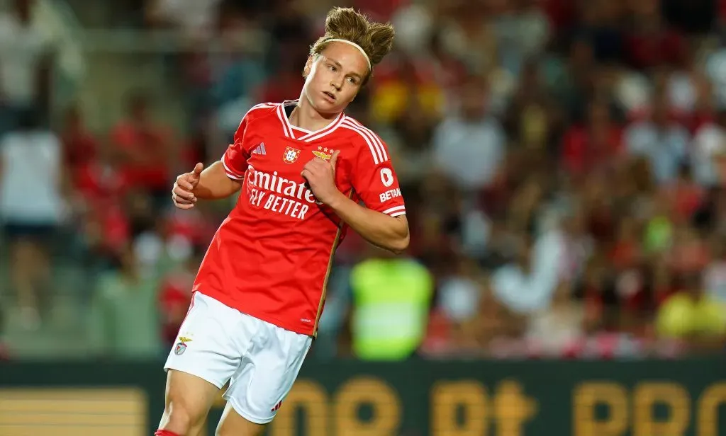 Andreas Schjelderup marcou pelo segundo jogo consecutivo. Foto: Gualter Fatia/Getty Images.