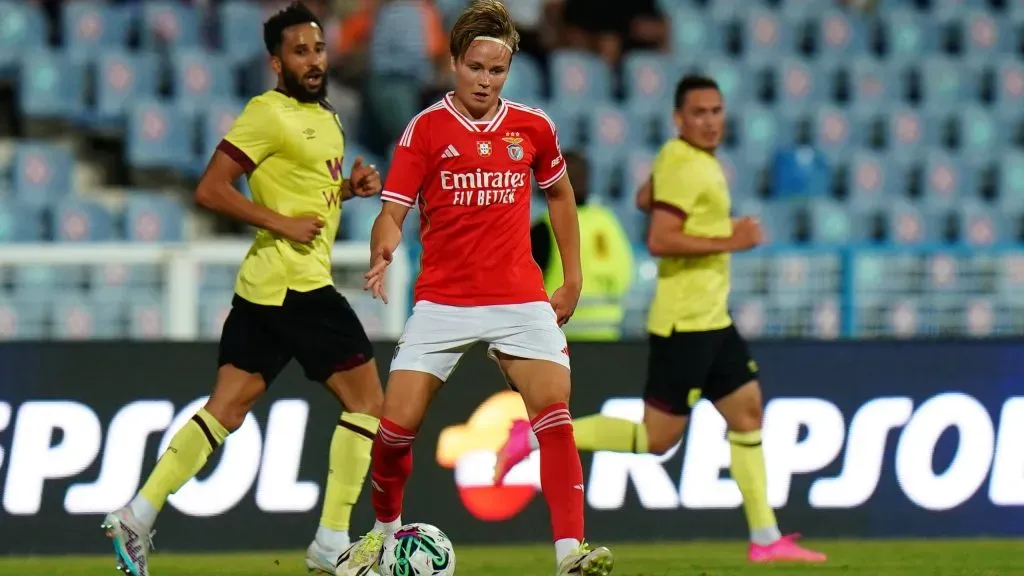 Schjelderup tem contrato com o Benfica até 30 de junho de 2028. Foto: Getty.