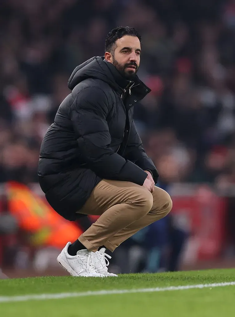 Ruben Amorim é o atual “comandante” do Manchester United. Foto: Julian Finney/Getty Images.