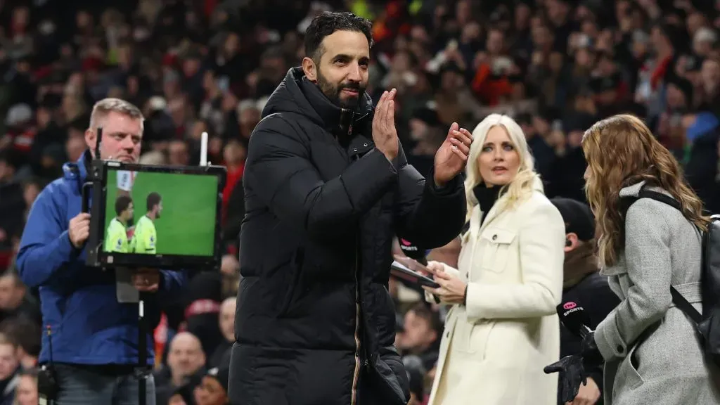 Ruben Amorim com razões para sorrir. Foto: Getty.