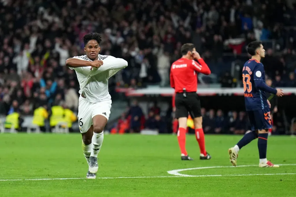 Endrick fez dois golos pelo Real Madrid. Foto: Getty Images