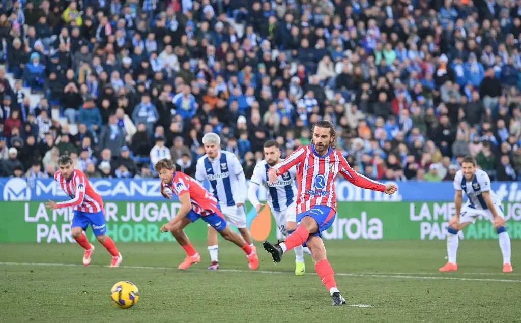 Antoine Griezmann na derrota do Atlético de Madrid. Foto: Denis Doyle/Getty Images