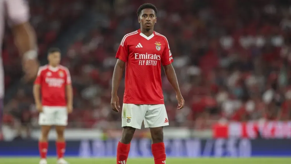 Leandro Barreiro demonstrou ter uma veia goleadora na vitória do Benfica. Foto: Getty