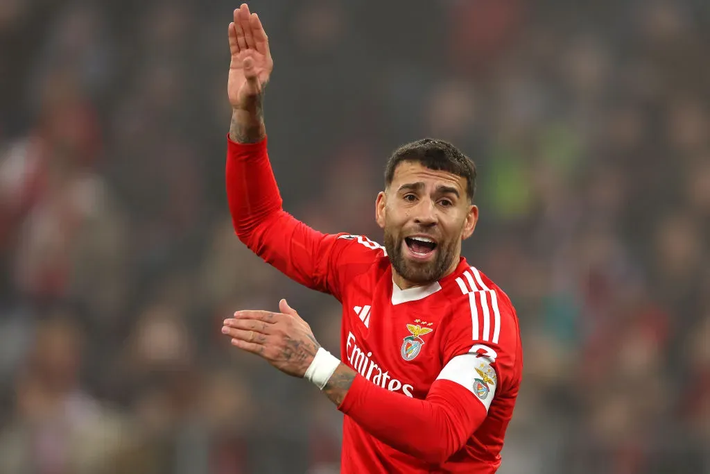 Otamendi, o capitão do Benfica. Foto: Getty Images