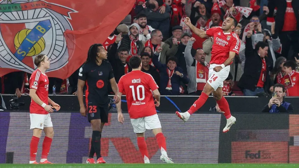 O Benfica defronta o Barcelona. Foto: Getty.