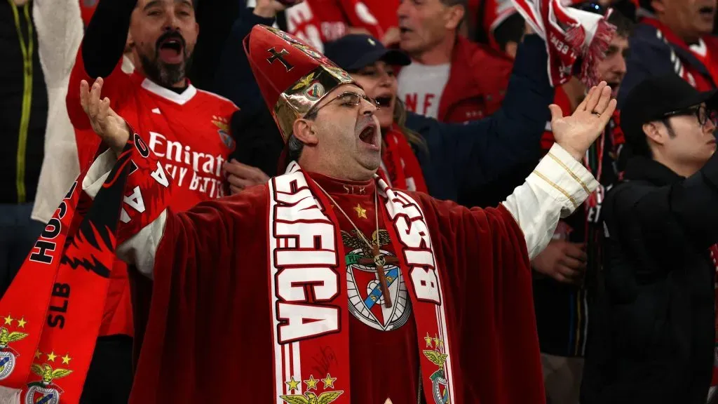 Jogo de loucos entre Benfica e Barcelona. Foto: Getty.