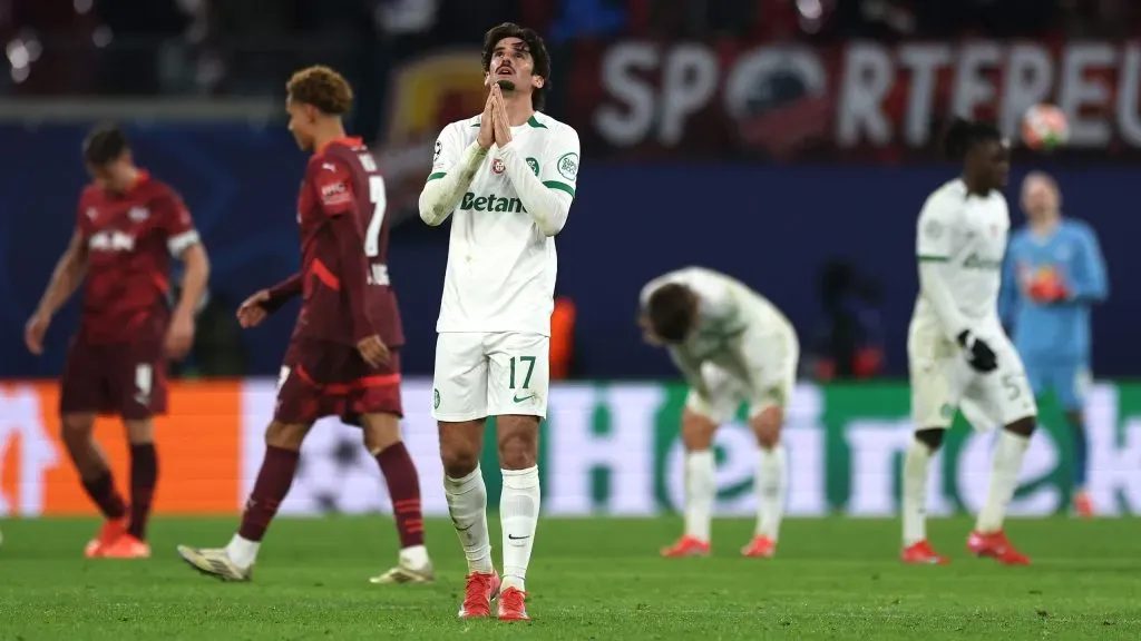 A desilusão de Trincão. Foto: Getty.