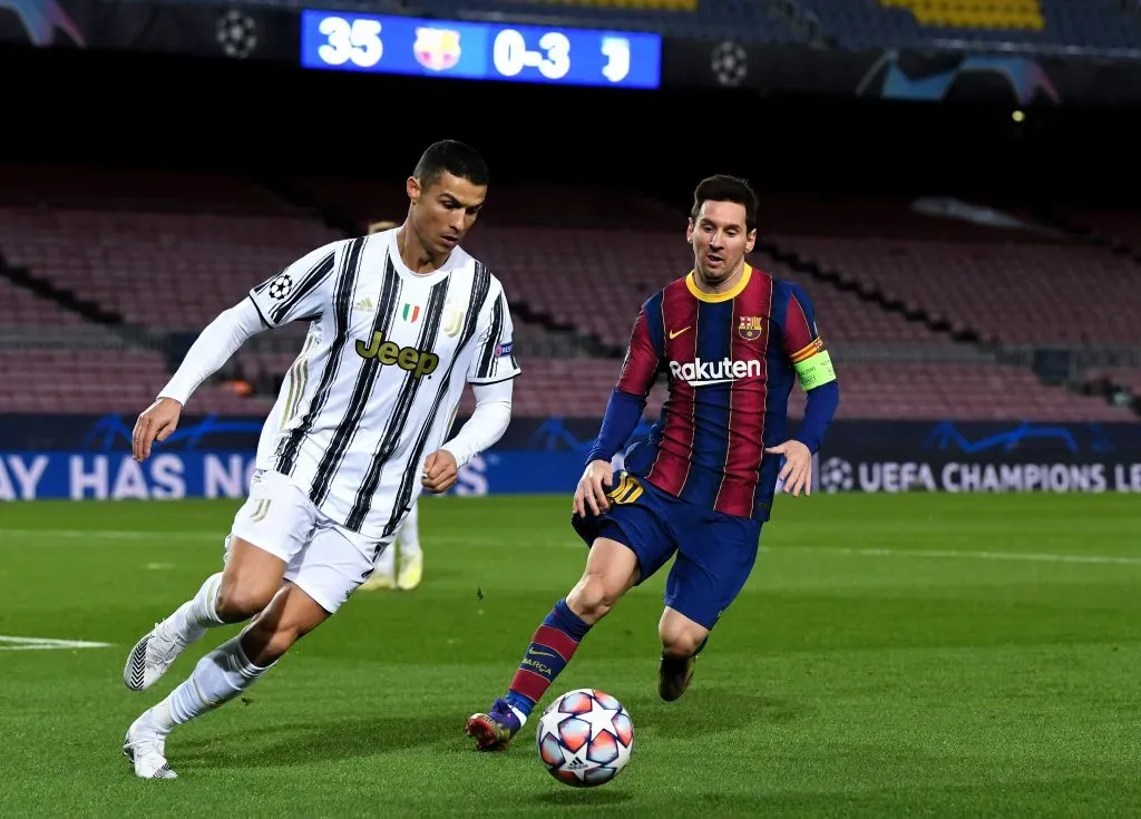 CR7 e Messi ficarão para sempre na história do desporto. Foto: David Ramos/Getty Images.