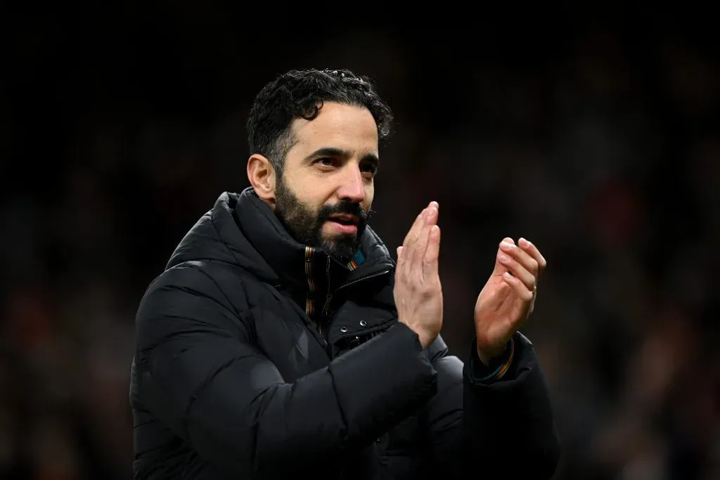 Ruben Amorim, treinador do Manchester United. Foto: Getty Images