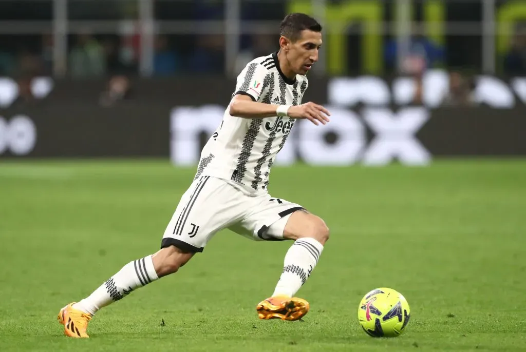 Ángel Dí Maria representou a Juventus em 2022/23. Foto: Marco Luzzani/Getty Images