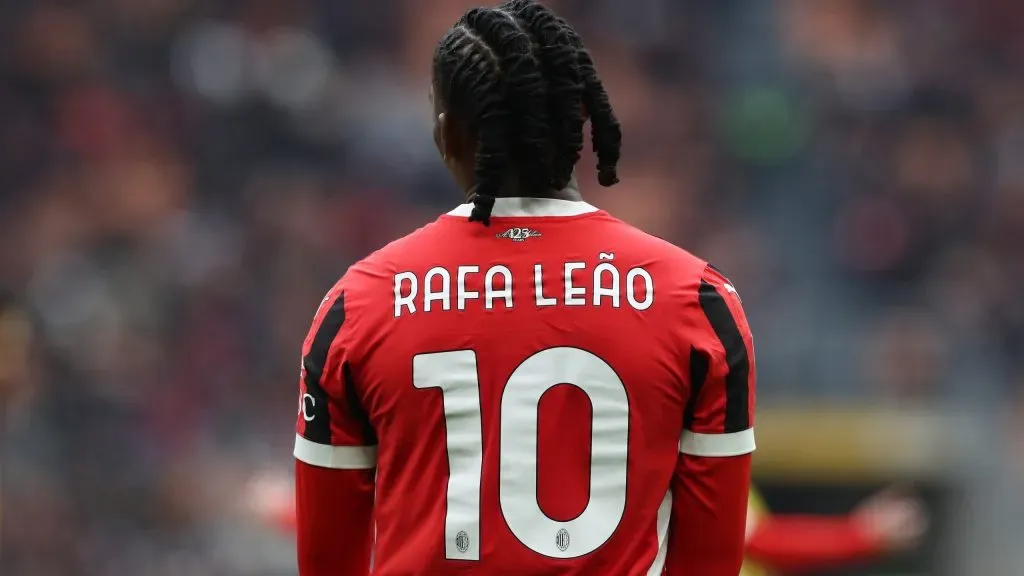Rafael Leão de pedra e cal no AC Milan. Foto: Getty Images.