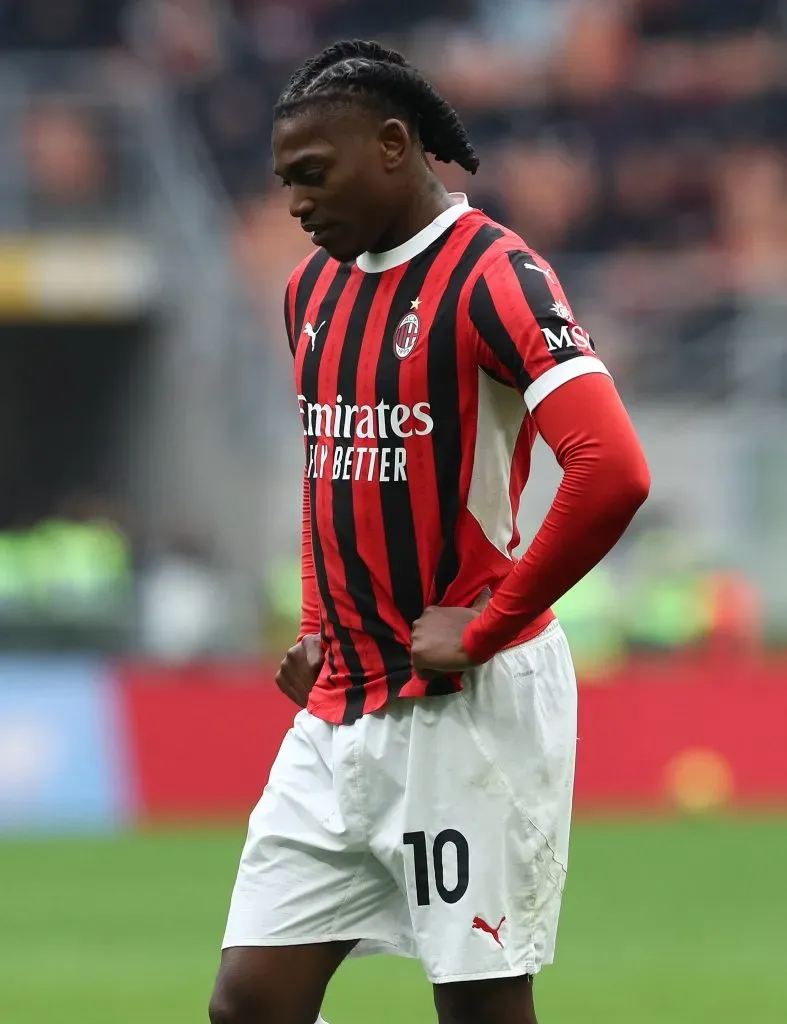 Rafael Leão também visado no Milan. Foto: Marco Luzzani/Getty Images