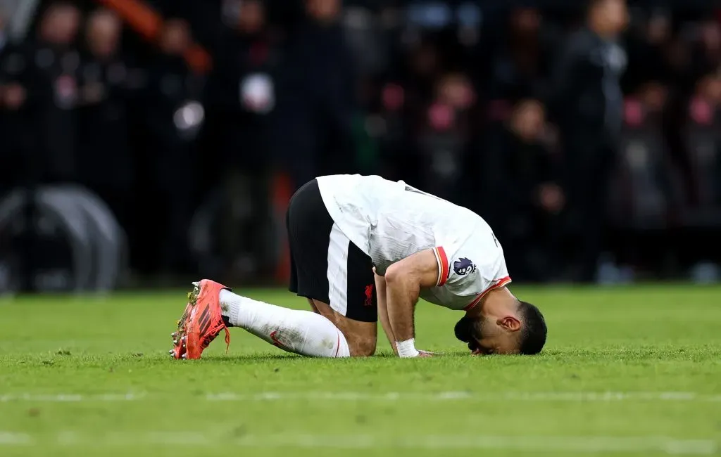 Salah fez os dois golos do jogo. Foto: Getty Images