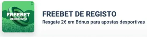 2€ em Freebet no registo no Casino Portugal