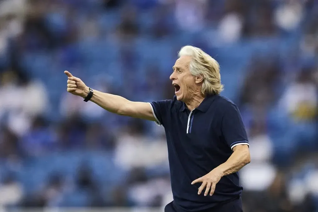 Jorge Jesus teve muito poucas oportunidades para ter Neymar em campo. Foto: Adam Nurkiewicz/Getty Images.