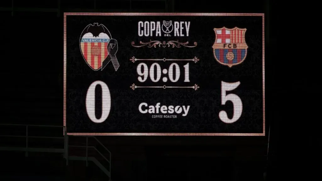 Barcelona goleou o Valência por 5-0. Foto: Getty Images.