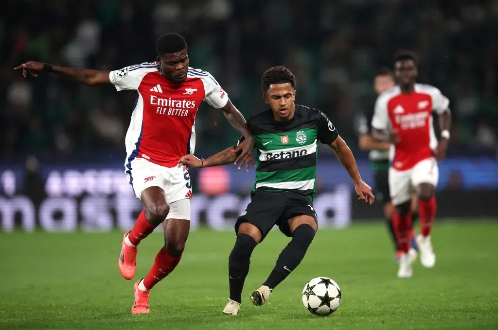 Marcus Edwards a jogar com o Sporting para a Champions League. Foto: Alex Pantling/Getty Images.