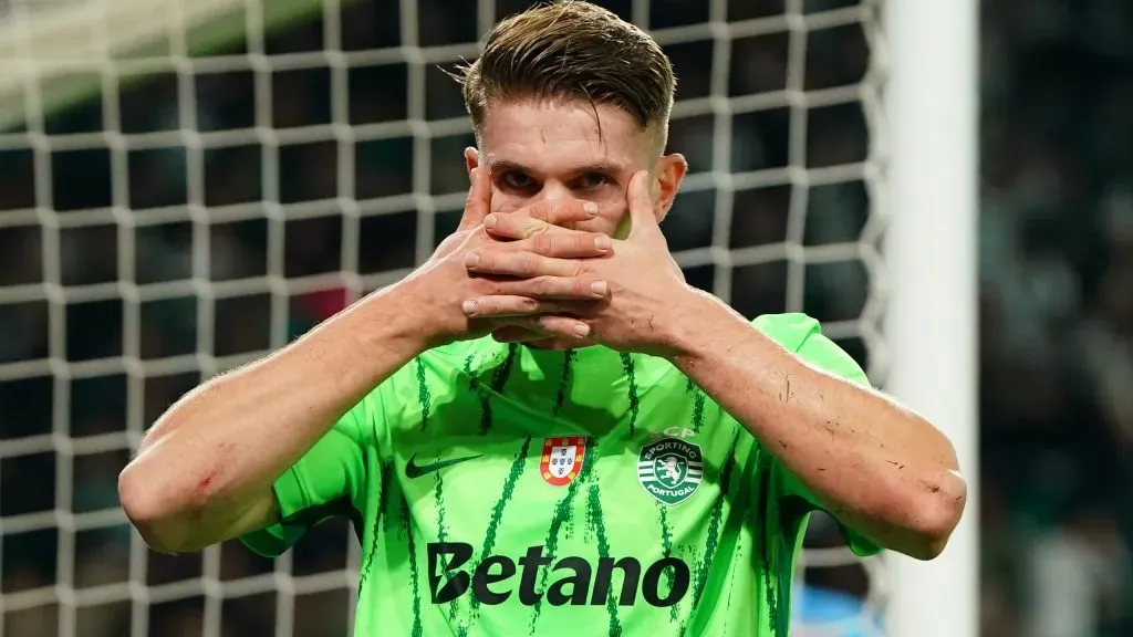Viktor Gyökeres está lesionado. Foto: Getty Images.