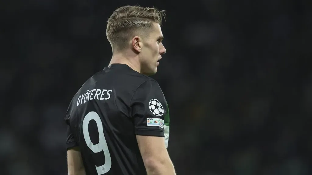 Viktor Gyökeres tem uma lesão no adutor esquerdo. Foto: Getty Images.