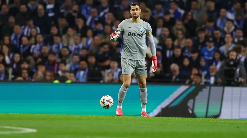 Diogo Costa lamentou empate do FC Porto frente à Roma. Foto: FCP.