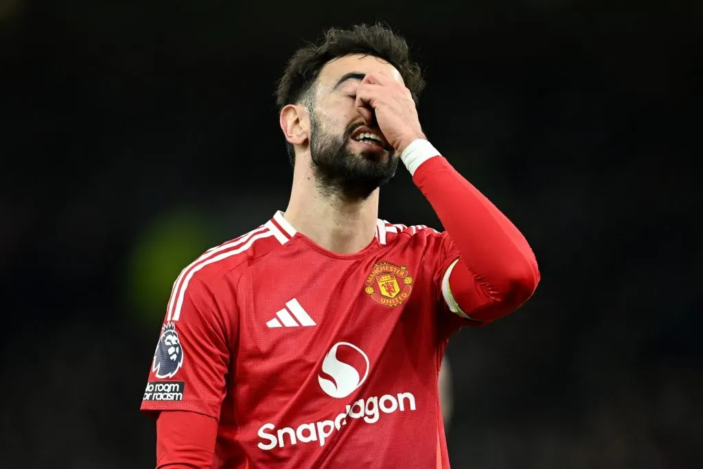 Bruno Fernandes, jogador do Manchester United. Foto: Getty Images
