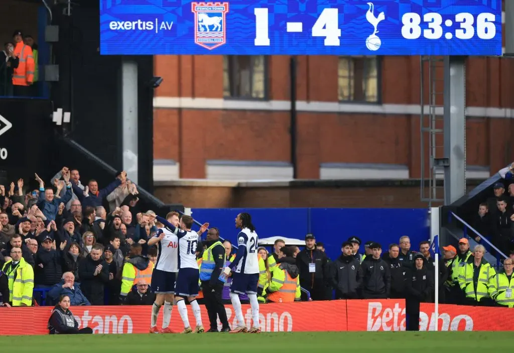 Tottenham venceu o Ipswich. Foto: Getty Images
