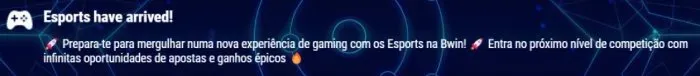 Apostar em e-Sports com a bwin