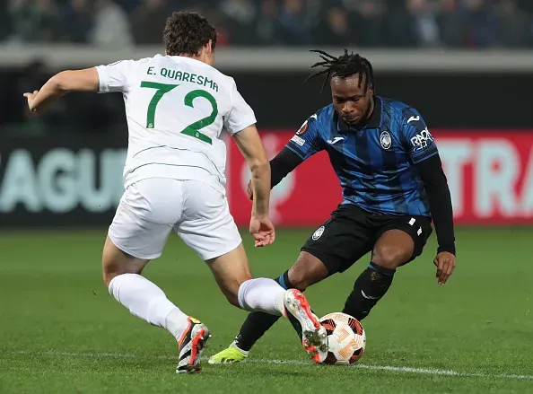 Eduardo Quaresma durante o jogo com a Atalanta na Liga dos Campeões. Foto: Getty Images