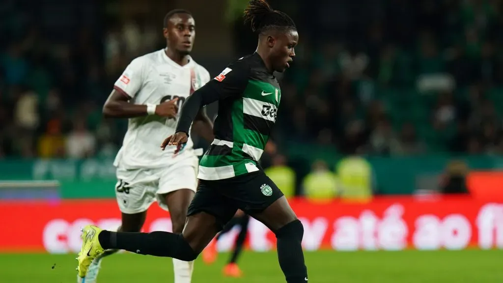 Geovany Quenda vai cumprir o jogo 50 em Barcelos. Foto: Getty Images.