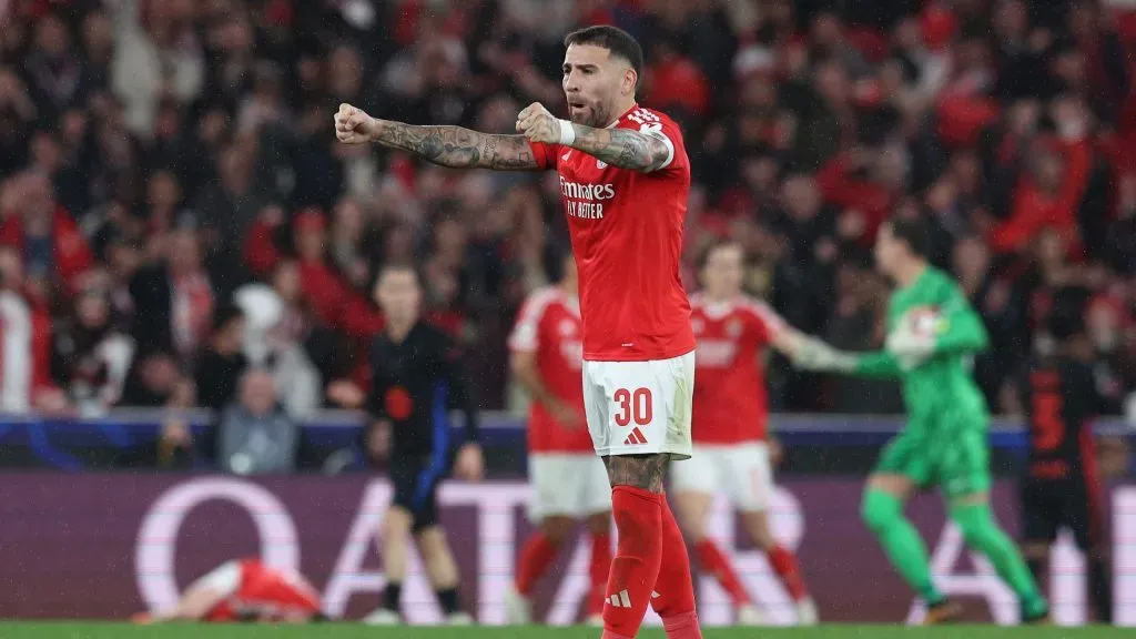 Nicolás Otamendi é o capitão do Benfica. Foto: Getty