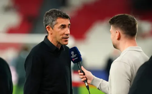 Bruno Lage fez a antevisão do jogo, em conferência de imprensa. Foto: Gualter Fatia/Getty Images.